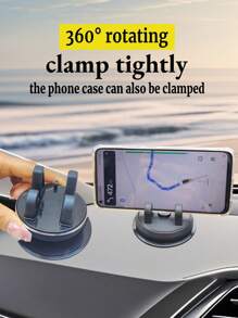 360° 可旋转车载手机支架，硅胶挂钩式仪表盘和中控台支架，适合 5-7.2 英寸智能手机，如 5-16，生日或节日礼物，兼容 、Android 手机，生日礼物，家人，朋友汽车配件 - 彩色 - 查看 2