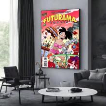 1 tấm áp phích nghệ thuật treo tường không khung Pop F. Futurama B-Bender Anime tự làm áp phích quán cà phê trang trí nhà cửa khung tùy chọn - Nhiều màu - Xem 39