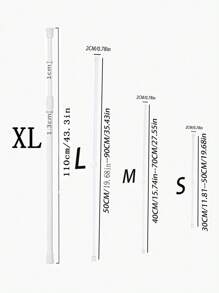 1 件免打孔多功能伸缩杆，安装简单，非常适合浴室浴帘杆、阳台晾衣杆、衣柜挂衣杆、门窗挂帘杆、窗帘杆支架、浴室配件