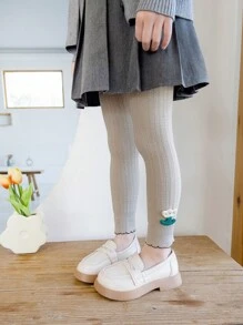 1 pieza Mallas de bebé de unicolor y estampado floral, transpirables