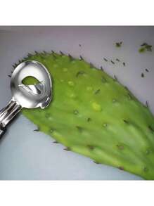 4/3/2/1 Piece Cactus Peeler Set - Stainless Steel Fruit And Vegetable Peeler, Spoon Melon Baller And Seed Remover - Easy-To-Use Kitchen Gadgets For Home And Restaurant - Silver - View 3