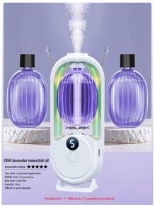 新款香薰机USB精油空气加湿器创意礼物小夜灯加湿器特殊气氛摆件香薰机电池香薰精油扩散器酒店卧室新款房间空气清新剂厕所除臭