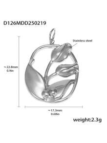 1pc Unique Stainless Steel DIY Pendant, Multiple Designs Available, Suitable As A Creative Gift For Friends
