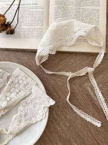 1 pièce Bandeau vintage à fleurs en dentelle pour filles/bébés, style scandinave frais, accessoire décoratif, convient pour un port quotidien, des fêtes, un cadeau