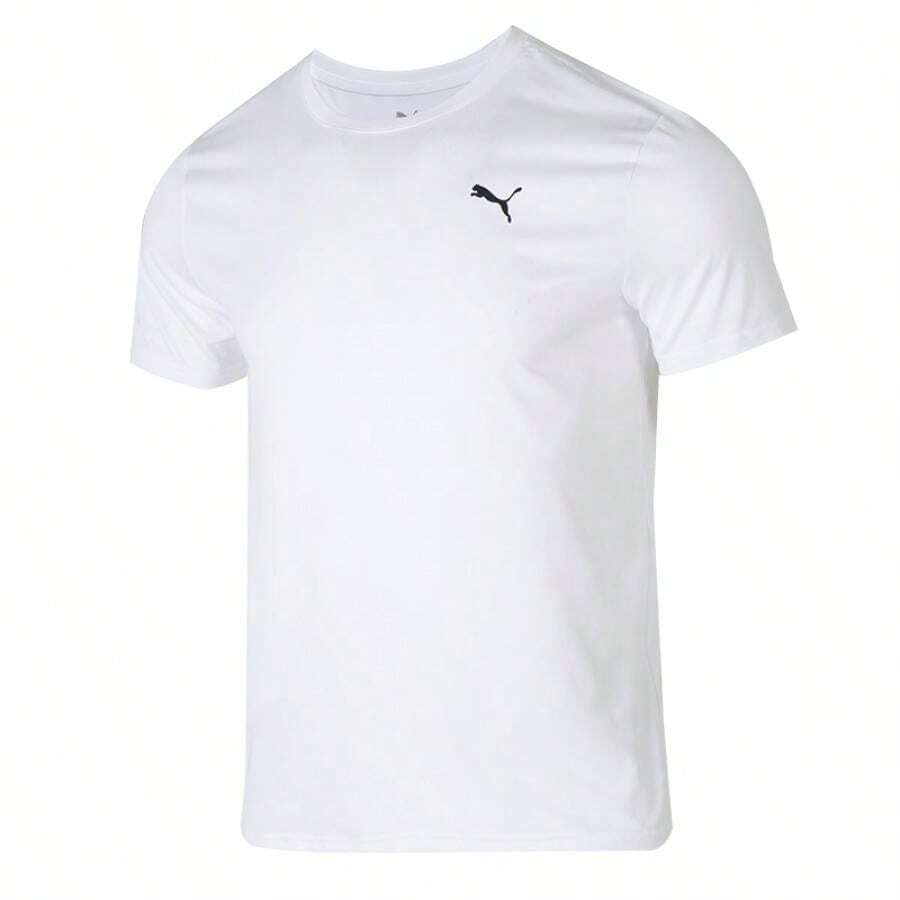 Puma Camiseta de hombre M TAD ESSENTIALS SOLID CAT TEE Ropa deportiva Running Fitness Cómoda Casual Cuello redondo Manga corta 527344-02