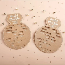 50pcs Bride-To-Be Game, Ring Mad Libs Card, Wedding Gift Game, Engagement Party, Bachelorette Party, Kraft Paper, Wedding Keepsake, Collect Guest Blessings, Anniversary Memento, Wedding Games, Party Games Summer Birthday Gifts Beach Back To School School Supplies Room Decor