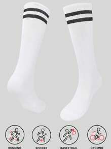 16pcs/12pcs/8pcs/4pcs/1 Pair Kids Football Basketball Running Cycling Training Socks, Girls Long Tube Socks, Boys Moisture Wicking Breathable Sports Socks - Multicolor - View 74