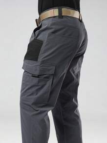 LEDUNTINO [Spring/Summer] Men's Fashion Casual Outdoor Zip-Up Pants, Sports, Cargo, Green, Grey, Husband/Boyfriend Gift, Men's Spring/Autumn Pants, Multi-Pocket, Hiking, Fishing, Travel Pants, Spring/Autumn Bottoms, Size Reference Size Chart (Pants Do Not Include Belt) - Grey - View 6