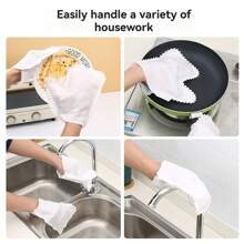 20PCS Reusable Dust Cleaning Gloves, Multifunctional Dry/Wet Use, Versatile Household Cleaning Gloves