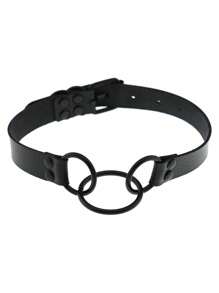 1pc Punk Gothic Rivet Choker Necklace, Sexy Black & White Collar Necklace, Adequado para o dia a dia feminino, roupa de festa, festa de Natal, aniversário criativo, presente de dia dos namorados, mãe, mãe, dia das mães, presente