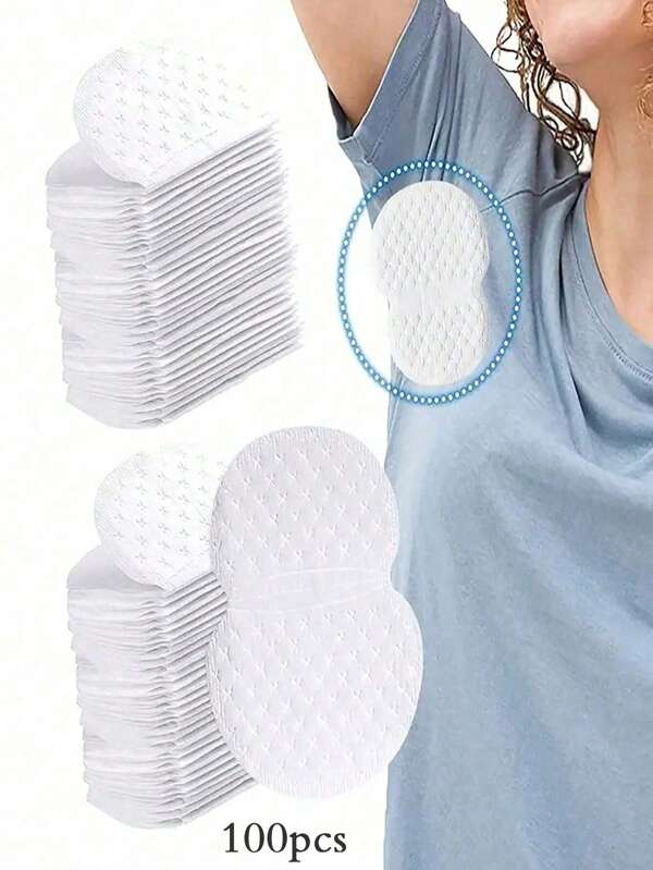 100/10pcs Armpit Sweat Pads, Disposable Underarm Absorption Sweat Pad, And Effective, Breathable, Invisible, Absorbing Patch, Lightweight And Sweat Absorbing,Comfortable And Odorless, Easy To Use, Suitable For Both Men And Women In Hot Summer(10PCS/20PCS/50PCS )Body Care For Travel,Sport,Outdoor,Summer,Stickers, Christmas For Holiday Gift Giving