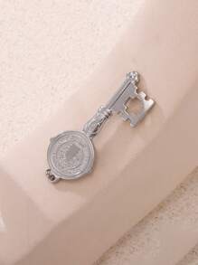 1pc Unique Stainless Steel DIY Pendant, Multiple Designs Available, Suitable As A Creative Gift For Friends
