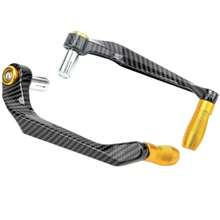 Motorcycle Die-Casting Aluminum Alloy Handlebar Brake Clutch Lever Hand Guard Protector Modification Accessories Handguard - Gold - View 2
