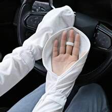 1 Double Loose Ice Silk Ice Sleeve Gloves Breathable Arm Protectors UV-Proof Outdoor Sleeves For Driving Sunscreen Sleeves - Multicolor - View 3