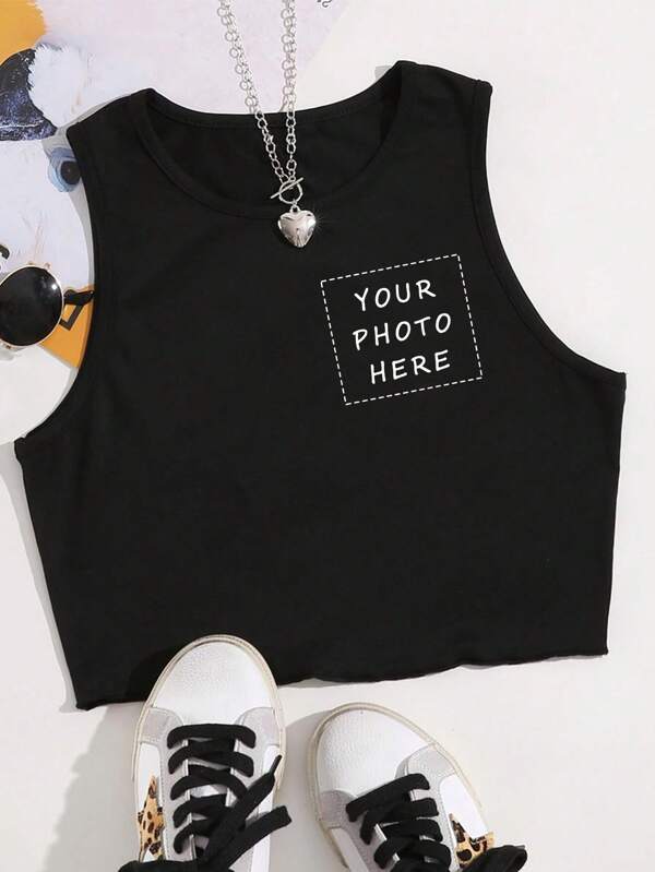 Customized Personalized Gifts, Customized Women's Round Neck Sports Vests, Customized Patterns, Add Your Own Text/Pictures, Design Your Own Personalized Printed As Gifts For Girlfriends,Stylish,Fashion,Hipster,Casual,Minimal Chic,Personalized,Customized,Custom,Unique,Guy Costumes,Capsule Wardrobe,Men Basic/Street Style,Ideal Gifts For Him,Boyfriend,Family,Friends,For Birthdays,For Vacation/Holiday,For School/Competition,For Sports/Climbing