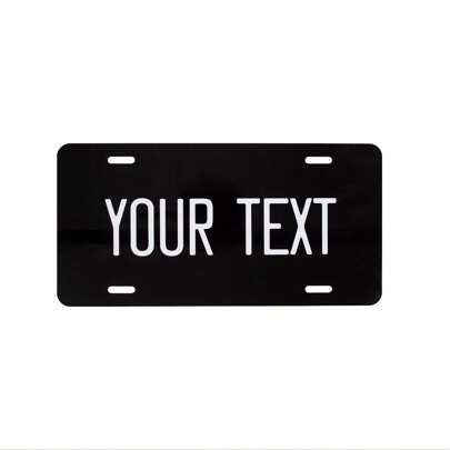 Customized Metal Car License Plate - Personalized 6"X12" Fitment, Retro Style Home & Holiday Decor