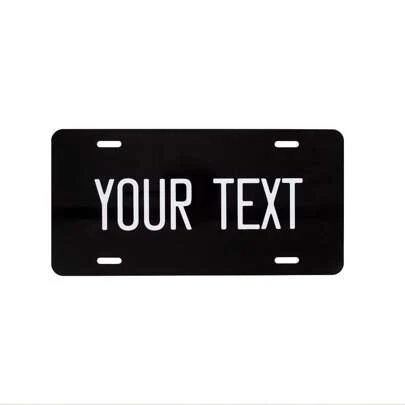 Placa de matrícula personalizada de metal para automóvil - Adaptación personalizada de 6"X12", decoración retro para el hogar y ocasiones festivas