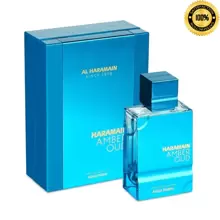 Al Haramain Perfumes Al Haramain Amber Oud Aqua Dubai Edition - Perfume árabe para mujeres y hombres - Perfume árabe fresco y afrutado - Extracto de perfume en spray - 75 ml