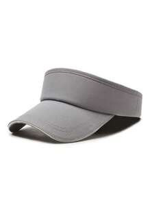 1 件女士遮阳帽，开放式遮阳帽，适合春夏季、海滩、户外运动、网球、高尔夫，可调节 - 空頂帽 - 查看 10