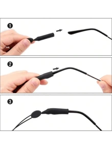 Adjustable Sports Glasses Straps, Silicone Glasses Buckles, Anti-Slip Glasses Frames, Retractable Sports Glasses Lanyard, Adjustable Tailless Glasses Straps, Sports Sunglasses Straps, Women's Glasses Accessories, Anti-Lost Glasses Straps, Comfortable And Practical Glasses Frames For Active Lifestyles