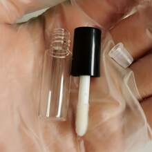10/34 Peças Mini Tubos Recarregáveis de Brilho Labial - 1,18ml Tamanho de Viagem Recipientes À Prova de Vazamento com Tampas de Borracha, Tubos de Batom Vazios para Cosméticos DIY e Retoques Rápidos - Multicolorido - Visão 9
