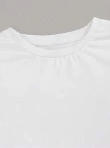 Customized Sports Personalized Gifts, Customized Women's T-Shirts, Add Text (Name/Quote/Sentence/Holiday/Number, Etc.), Design Your Exclusive Personalized Printed T-Shirt As A Gift, Seasonal Selection, Sports Outdoor, Customized Women's Sports Tops - White - View 6