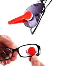 1/5pcs Glasses Cleaning Set - Portable Travel Kit With Microfiber Cloth And Double-Sided Brush, Keep Glasses Spotless Anytime