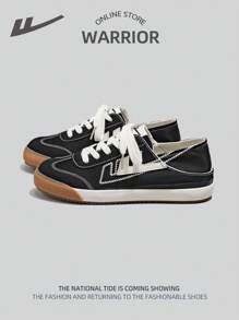 WARRIOR 1 paire de chaussures plates décontractées à lacets pour femmes, semelle souple, polyvalentes, baskets de sport d'extérieur