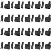 25 对金属拉链头止动件，金色、银色和黑色，高品质，顺滑，适用于服装、夹克、行李箱 DIY 维修和更换