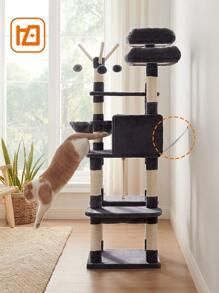 Feandrea Feandrea Árbol para Gatos, Torre para Gatos, XXL, con 2 Plataformas, 164 cm, Gris Claro