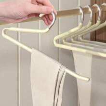 Goose-Shaped Trouser Rack Household Hanging Trousers Special Hanger Non-Marking Trouser Clip Non-Slip 2-Shaped Wardrobe Built-In Storage Artifact - White - View 4
