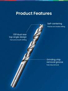 BOSCH HSS-G High Speed ​​Steel Metalworking Drill Bits Professional Accessories Set Twist Drill Bits Suitable For Cast Iron, Alloy, Non-Alloy Steel, Non-Ferrous Metals And Plastics - Multicolor - View 5