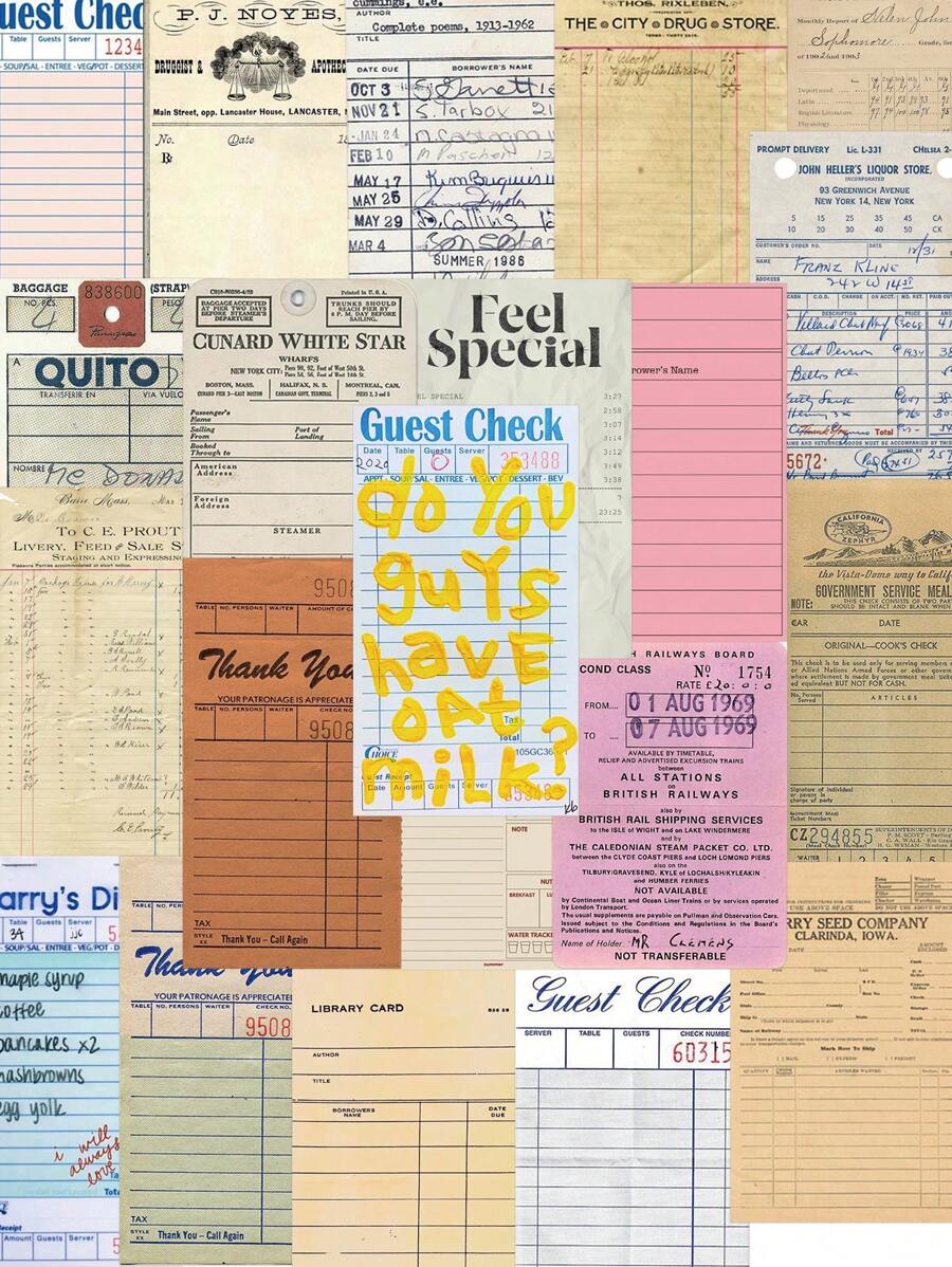 50 件复古钞票贴纸手册书手机壳复古风格 DIY 材料装饰贴纸、学校用品、返校 - 彩色 - 查看 1