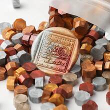 200pcs/Bag Octagon Mixed Color Sealing Wax Beads For Wax Seal Stamp, Lacquer Printing Wax Particles, Great For Wedding Invitations, Envelopes, Wine Gift Packaging, Christmas Gifts,Back To School,School Supplies - 200 Star Anise - View 22