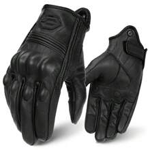 Motorcycle Gloves Leather Cycling Riding Gloves Full Finger Glove Racing Protective Gear Touch Screen Motorbike Gloves Motorcross Moto Anti-Fall Protection Cycling Accessories Rider Gifts - Multicolor - View 8