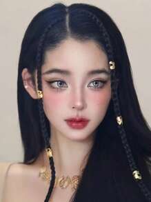 6 sztuk/zestaw Nile Princess Style Gold Tone Eleganckie spinki do włosów, egzotyczne akcesoria do włosów