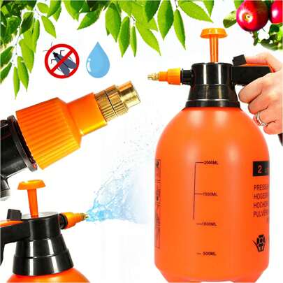 PULVERIZADOR DE PRESSÃO DE JARDIM 2L/3L PULVERIZADOR MANUAL PARA PULVERIZAR PLANTAS 'Pulverizador de pressão bombeado de 2 LITROS E 3 LITROS Bomba de compressão de ar Pulverizador de pressão manual Irrigação de jardim Frasco de spray de desinfecção'