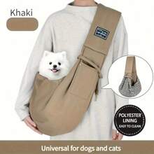 Portador de bolso de transporte para mascotas, gran capacidad portátil - Correa ajustable para un viaje fácil y transporte cómodo, bolso de transporte suave para mascotas, bolso de viaje para perros y gatos para exteriores, portador de perros, portador de gatos, compañero de viaje para cachorros, gatitos y animales pequeños, regalo de Navidad