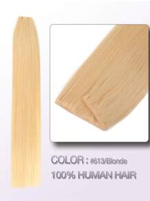 PU夹式接发，真人发，雷米发，1B自然黑直发，隐形PU夹式接发，真人发接发 - 彩色 - 查看 35