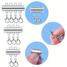 6 cái/hộp Móc khóa từ giữ màu cho vòng cổ, vòng tay, phụ kiện trang sức thiết kế nhiều sợi - Màu hỗn hợp - Xem 4