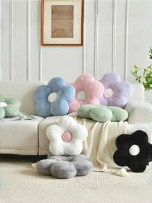 Gối hoa, Gối thắt lưng hoa mềm mại, Ghế sofa giường Trang trí nhà cửa, Gối hoa phòng ngủ phòng khách, Mùa xuân, Gối trang trí Wedding Chronicle Furniture - Lõi màu xanh trắng - Xem 6