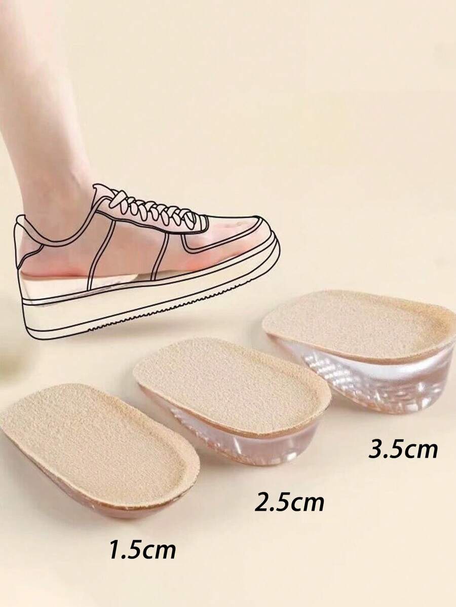 1 Pair Breathable Increased Height EVA Elastic Insoles For Men And Women Athletic Shoes, Women Shoes, Men Sneakers, Winter Shoes