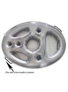 1 pieza Portavasos inflable, cubo de hielo de bar de agua de verano para fiestas, flotador para bebidas de piscina para bañera, playa y decoración de piscina (color de asa aleatorio), artículos esenciales de playa, accesorios de playa - Multicolor - Ver 8