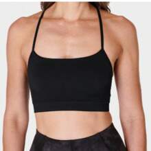Sweaty Betty Spirit Restored Seamless Yoga Bra - Black - View 1