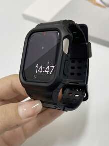 1 pieza Funda protectora para reloj Apple Watch de 45mm 44mm 42mm 41mm 40mm 38mm, Funda deportiva resistente para hombres y mujeres con correa compatible con Apple Watch Series 9 8 7 6 5 4 3 2 1 SE