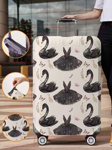 动物图案行李箱盖 18-32 英寸灵活行李箱盖，适用于 18-32 英寸行李箱盖防刮保护器行李箱保护器行李箱盖保护罩防尘罩行李箱防尘罩旅行配件返校、学校用品、购物返校书包学校配件学校用品