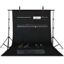 Kit de soporte de fondo de fotografía SH con sistema de soporte ajustable, fondos para estudio fotográfico, marco de pantalla verde Chromakey - Soporte estirable - Ver 8