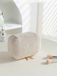 1/4 Pcs Velvet Makeup Bags, Fashion Portable Cosmetic Bag, Multi-Functional Storage Pouch, Large Capacity Cute Toiletry Bag, Skincare & Cosmetics Organizer, Handy Travel Storage Tote Make Up Bag