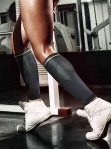 1pc Unisex Calf Compression Sleeve, Footless Compression Anti-Slip Leg Sleeve Suitable For Basketball, Cycling, Training, Football And Other Sports - Multicolor - View 8