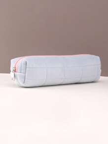 1 件超柔软枕头袋铅笔盒、文具盒女收纳袋可平放化妆包、大容量铅笔袋、创意女生高吸引力铅笔盒文具盒、返校、学校用品、铅笔袋、书包